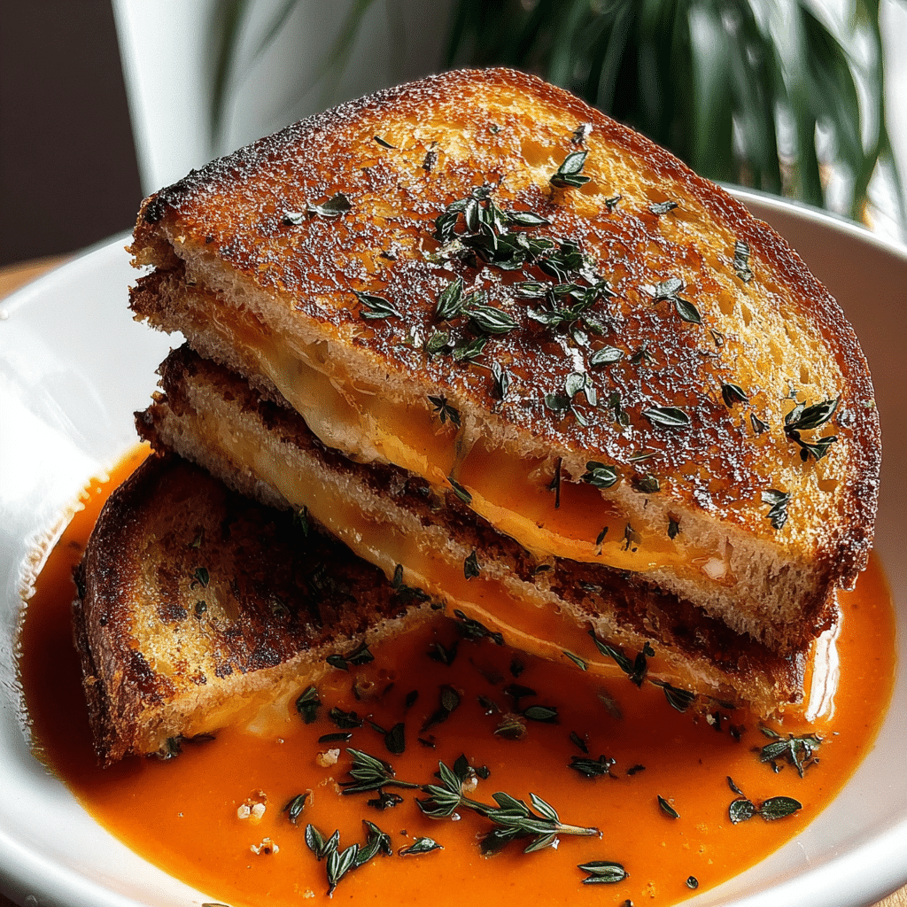 tomato soup grilled cheese midjourney photo