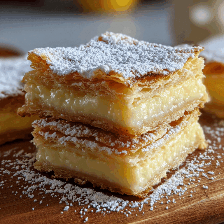 vanilla custard squares recipe