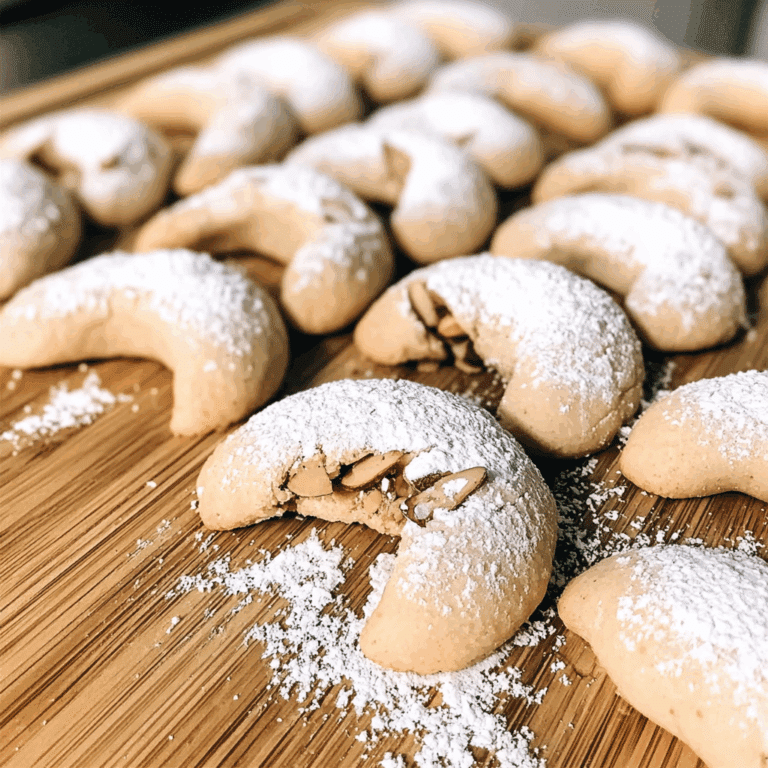almond orange crescent cookies recipe