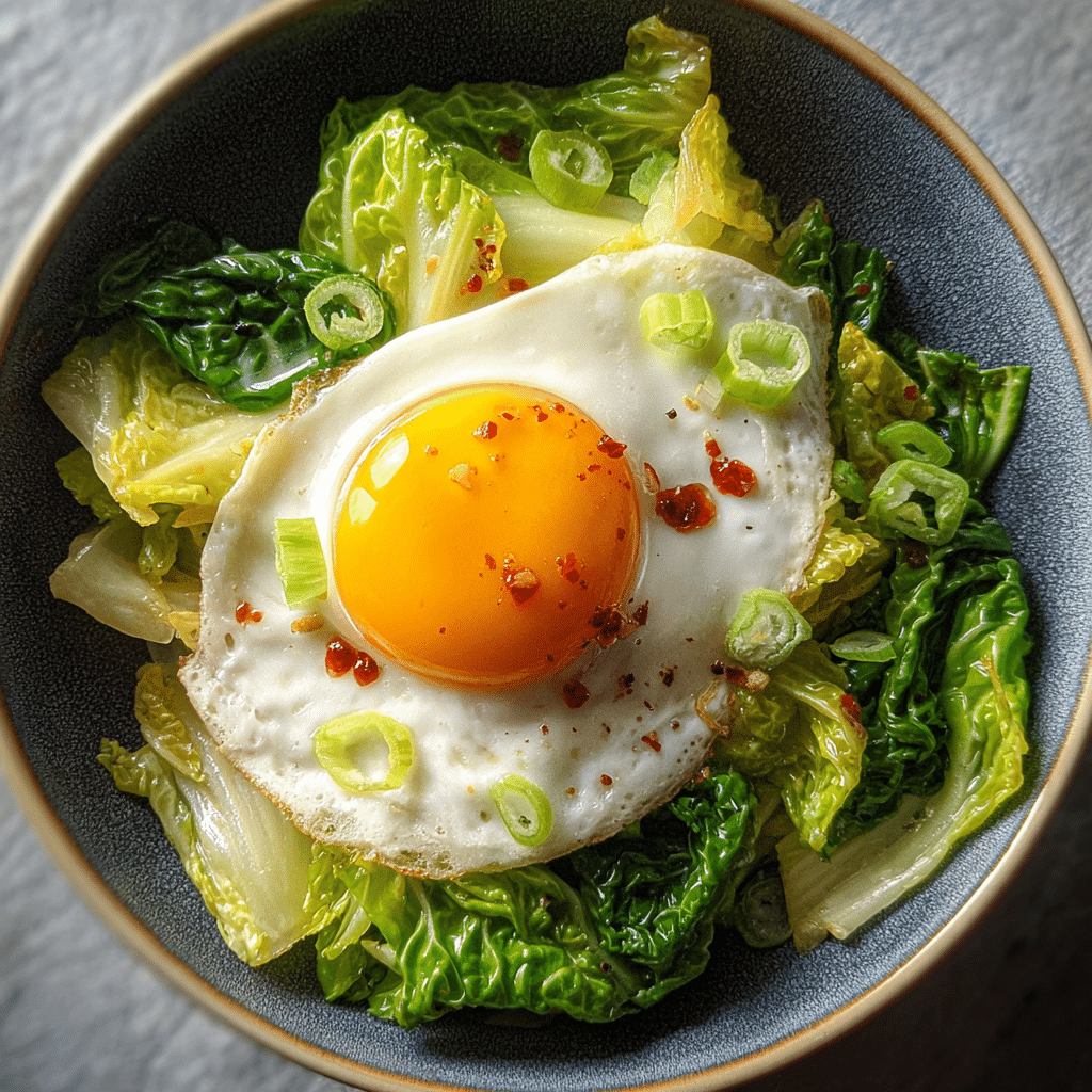 cabbage egg stir fry midjourney photo