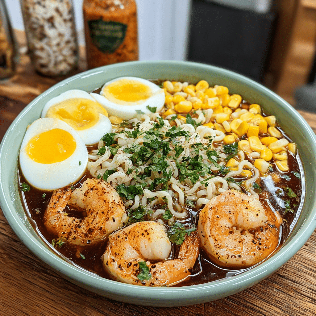 cajun garlic shrimp ramen recipe