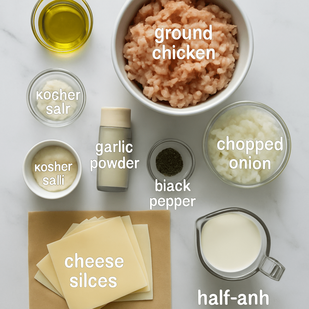 chicken philly cheesesteak ingredients photo