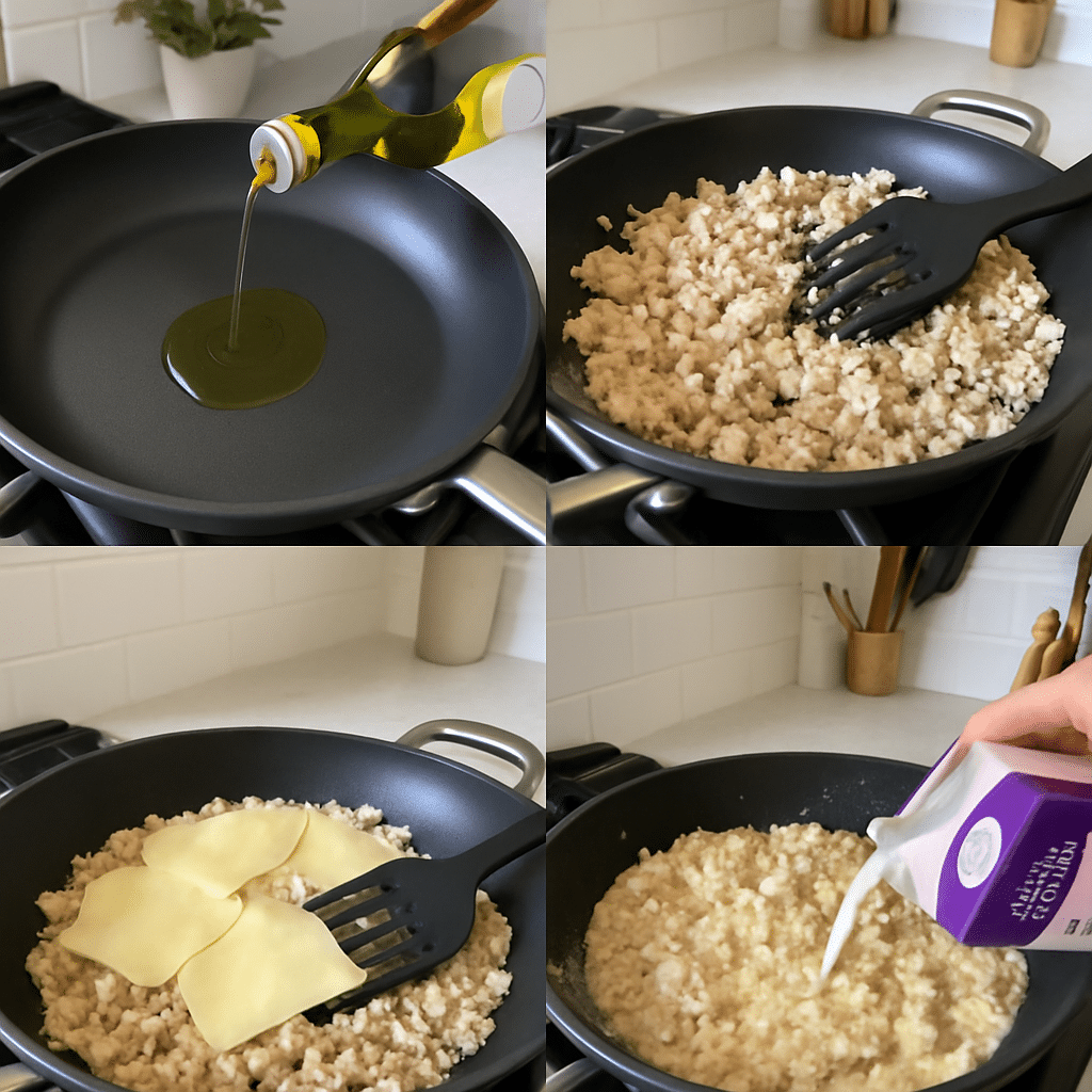 chicken philly cheesesteak process photo