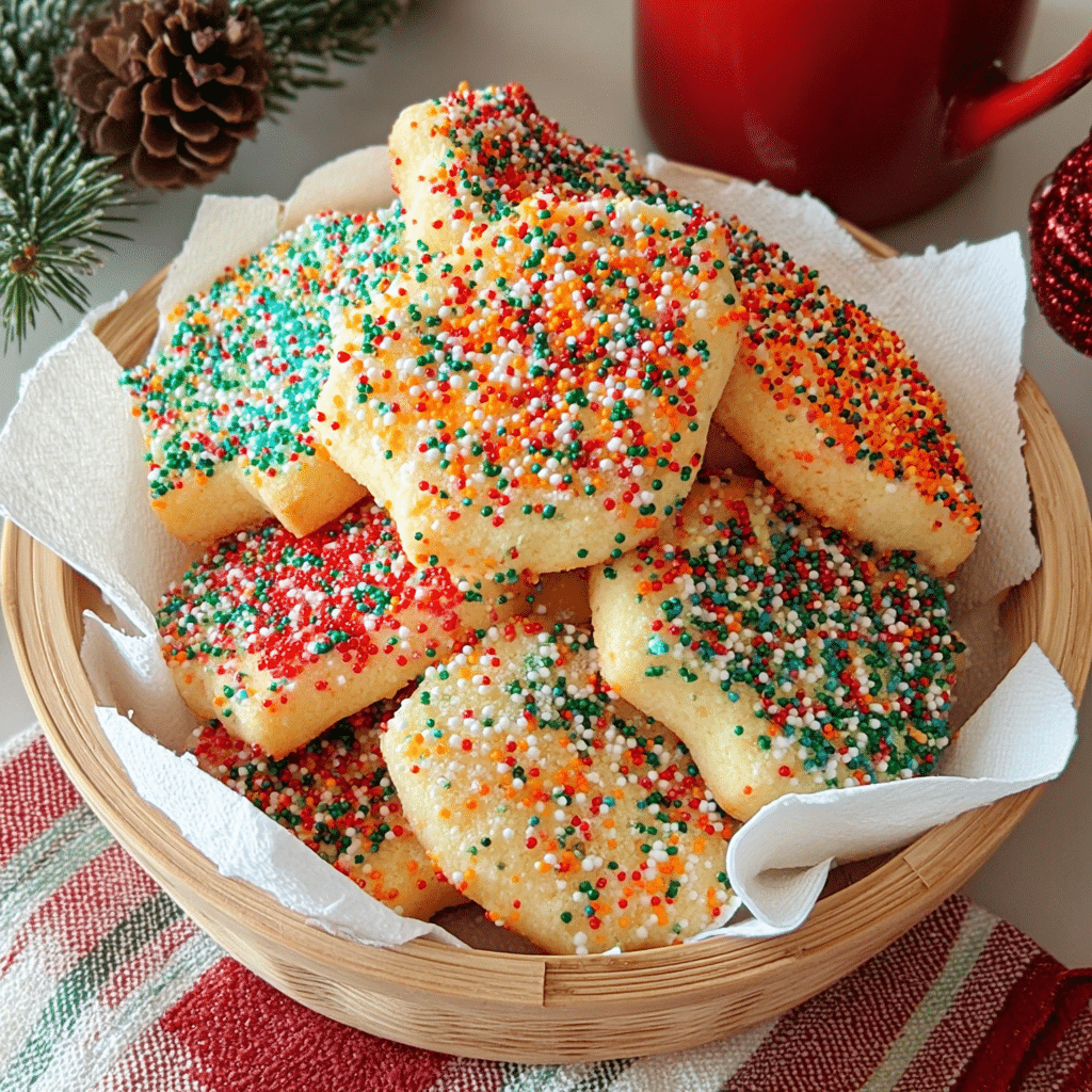 Christmas sprinkle sugar cookies midjourney photo