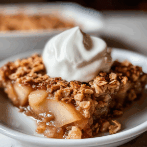 Cinnamon Pear Crisp: Amazing Homemade Recipe Ready in 50 Min