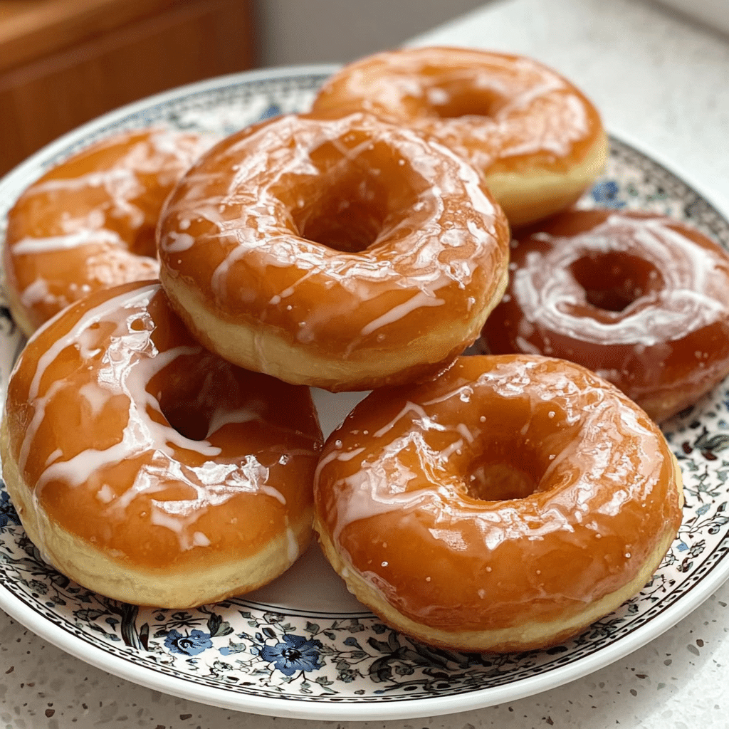 glazed yeast donuts midjourney photo