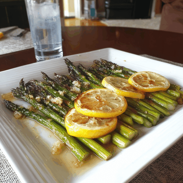 honey lemon roasted asparagus recipe