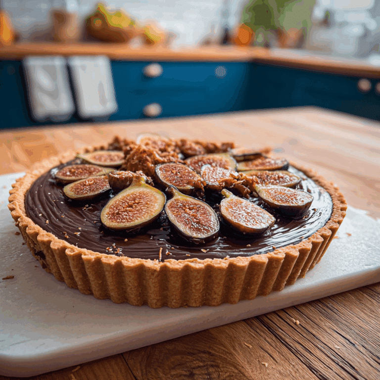 roasted fig chocolate tart recipe