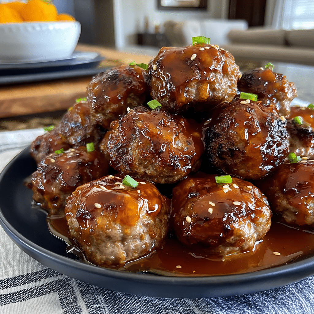 sweet chili glazed meatballs recipe