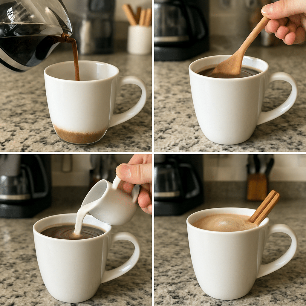 brown sugar cinnamon coffee process photo