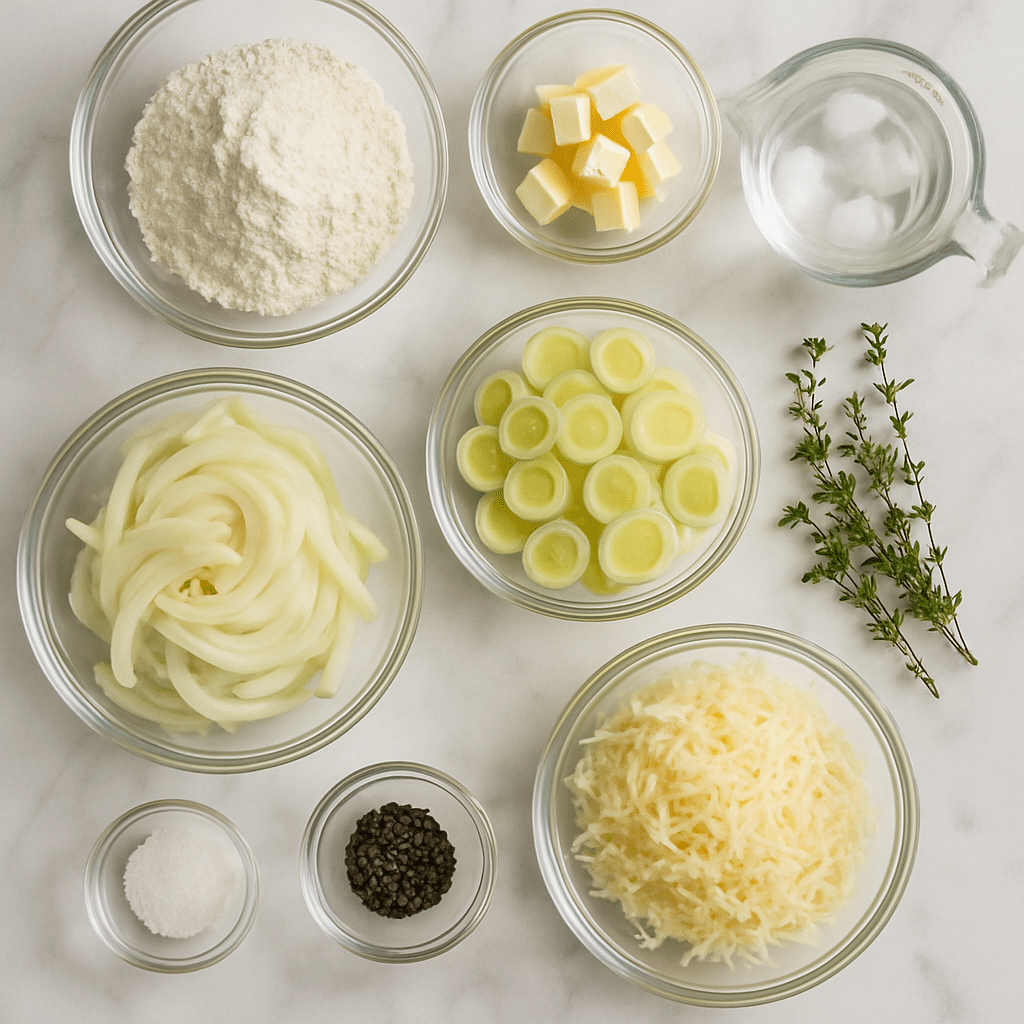 caramelized fennel galette ingredients photo