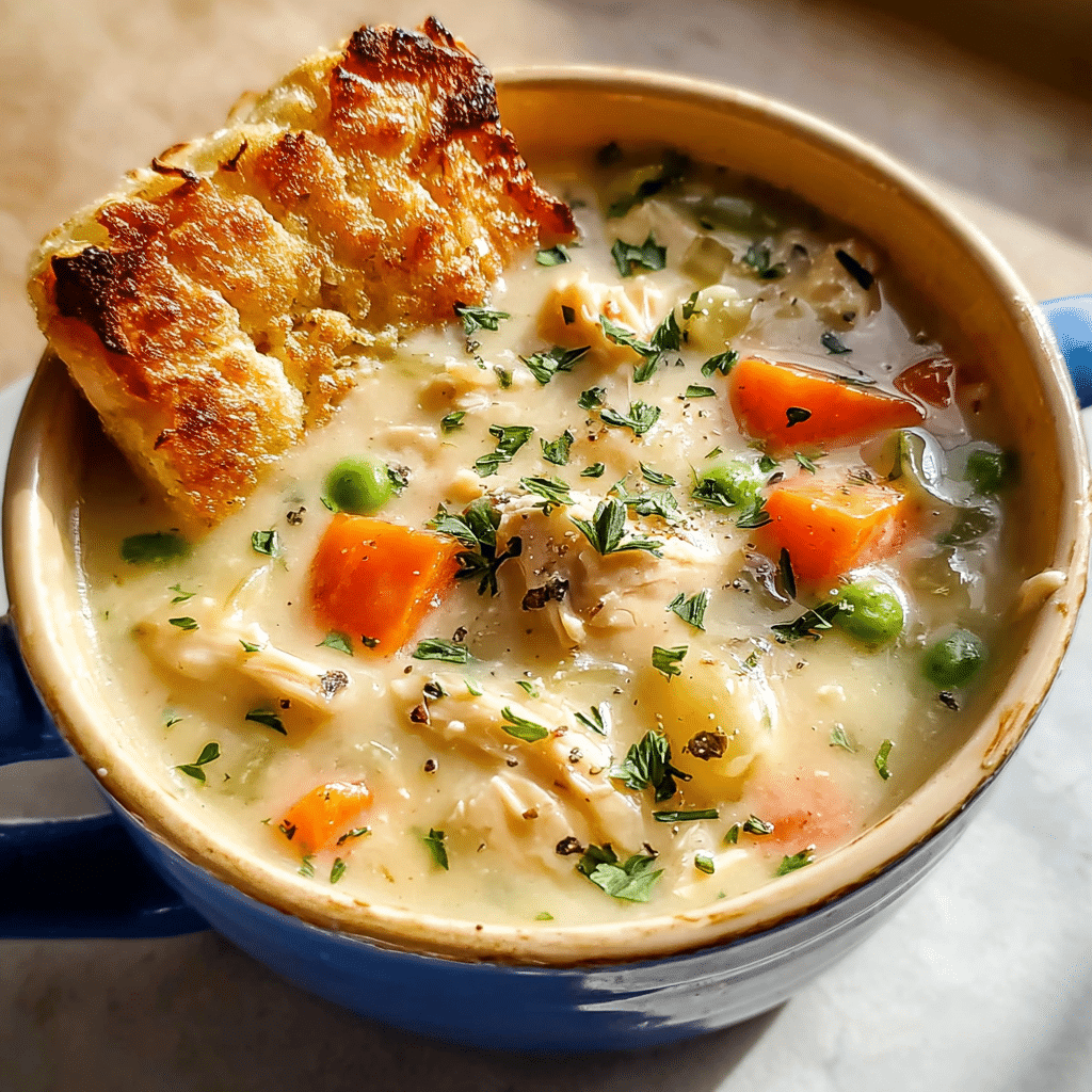 chicken pot pie soup recipe