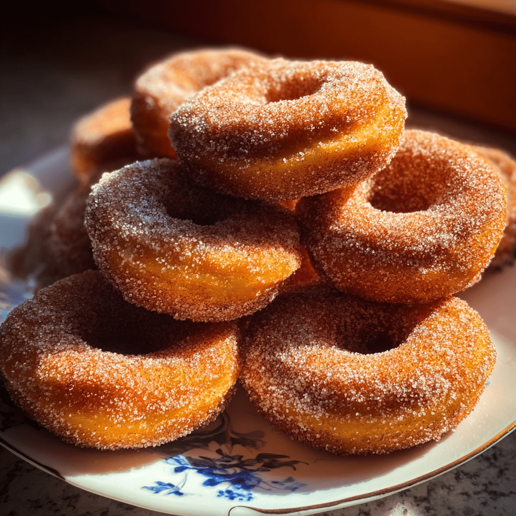 cinnamon sugar pumpkin donuts recipe
