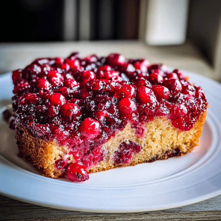cranberry upside down cake recipe