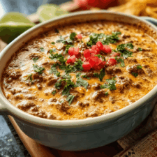 Crockpot Beef Rotel Dip - Easy Cheesy Party Appetizer Recipe