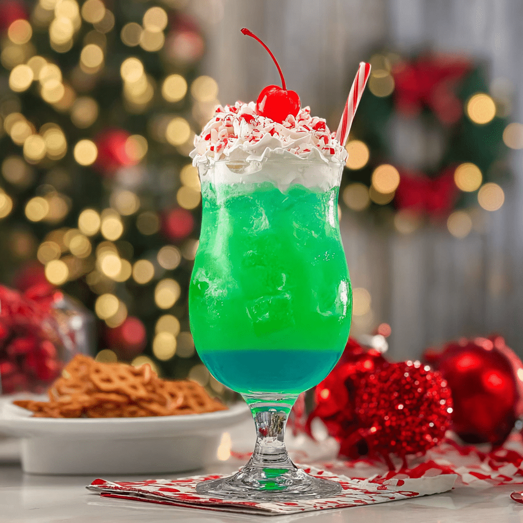 Green Grinch Mocktail midjourney photo