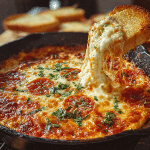 Hot Cheesy Pizza Dip Amazing Recipe Ready in 30 Minutes