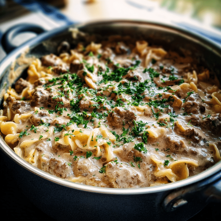 one pot hamburger stroganoff recipe