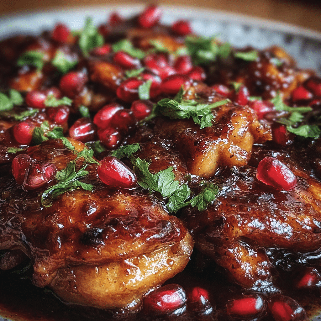 Pomegranate molasses chicken recipe amazing glazed dinner