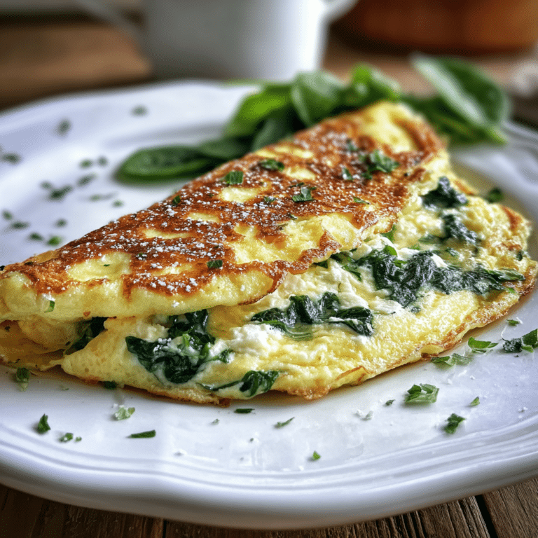 spinach feta omelette recipe