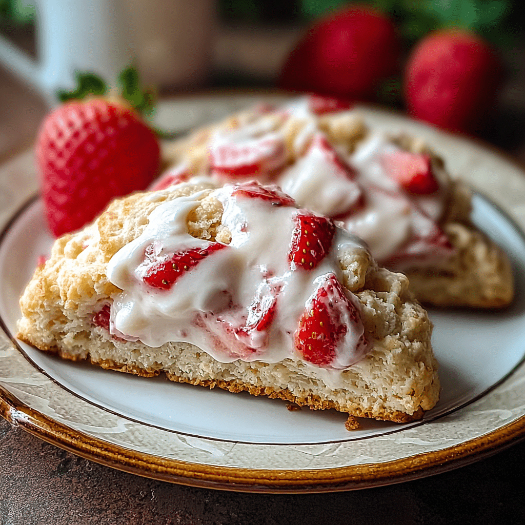 strawberry cream scones recipe