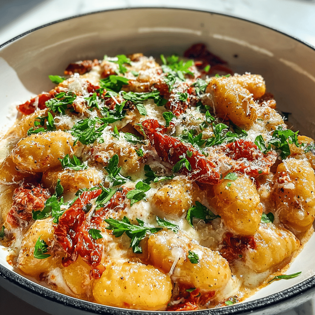 sun dried tomato gnocchi midjourney photo
