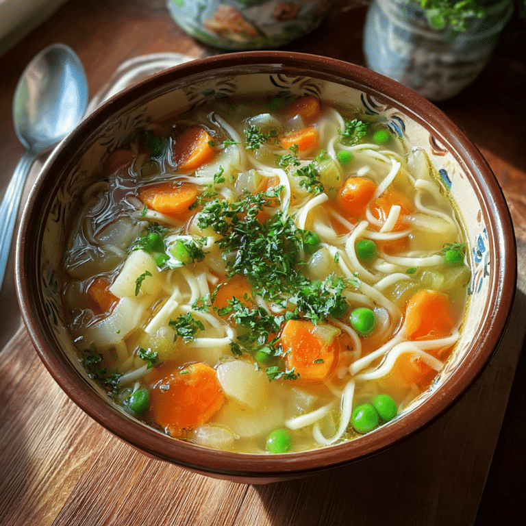 vegetable noodle soup recipe