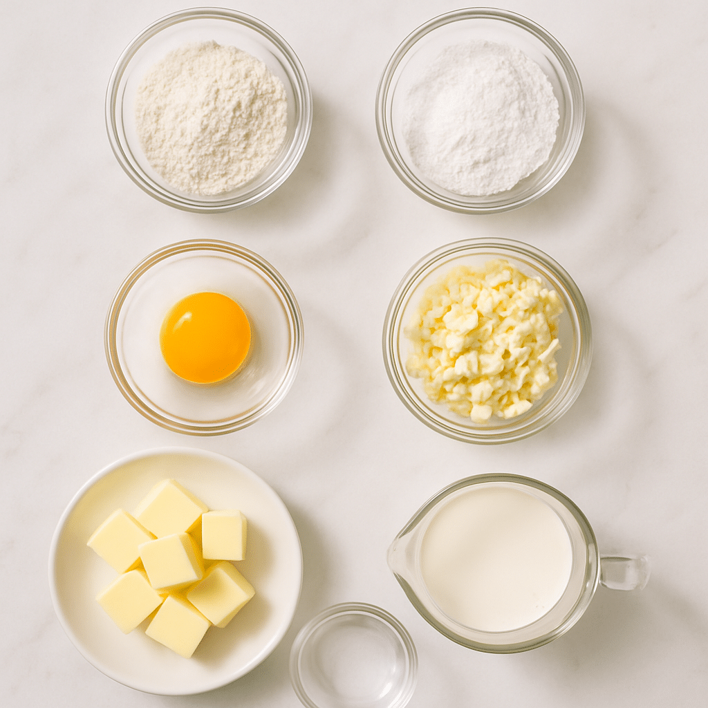 white chocolate mousse tartlets ingredients photo