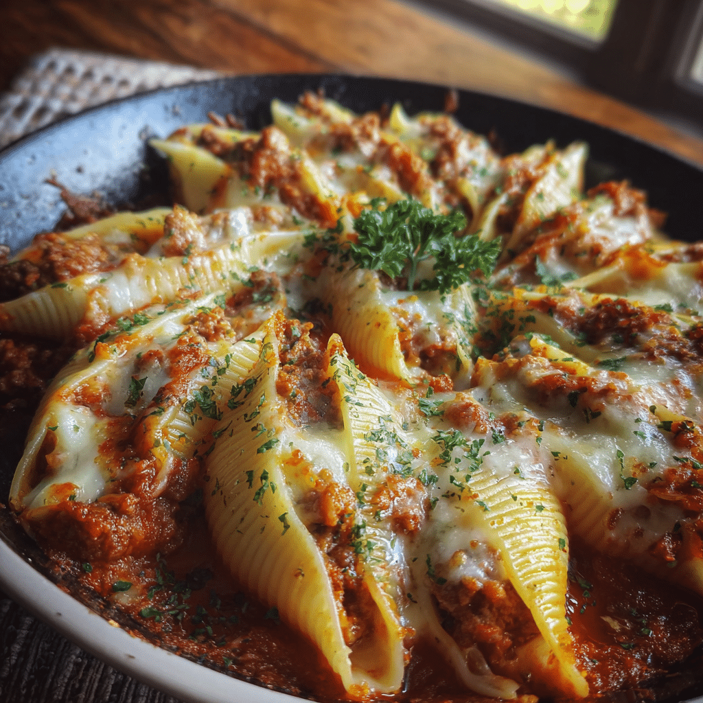 cheesy stuffed shells recipe