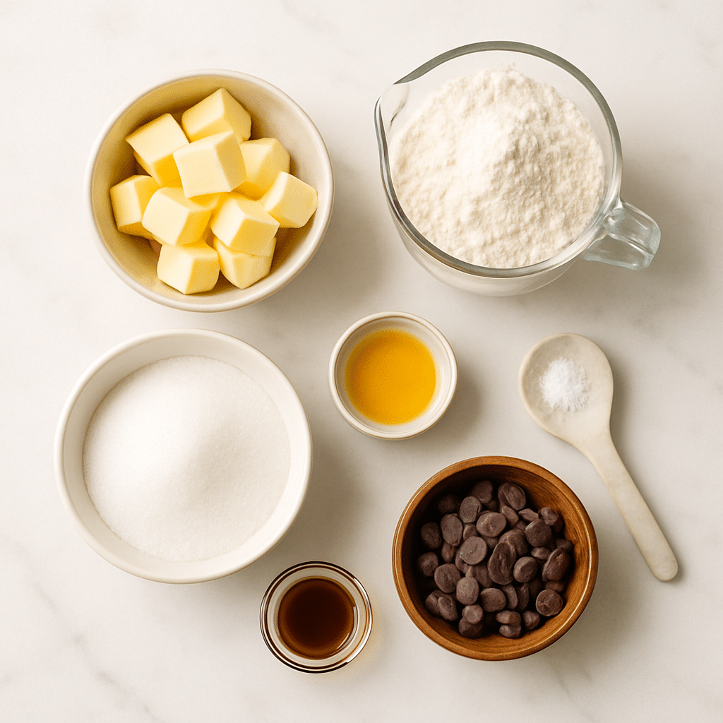 Danish Butter Cookies ingredients photo