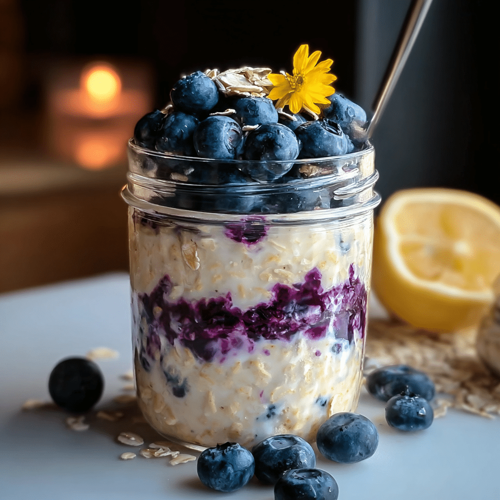 Lemon Blueberry Overnight Oats: Amazing Easy Breakfast Recipe