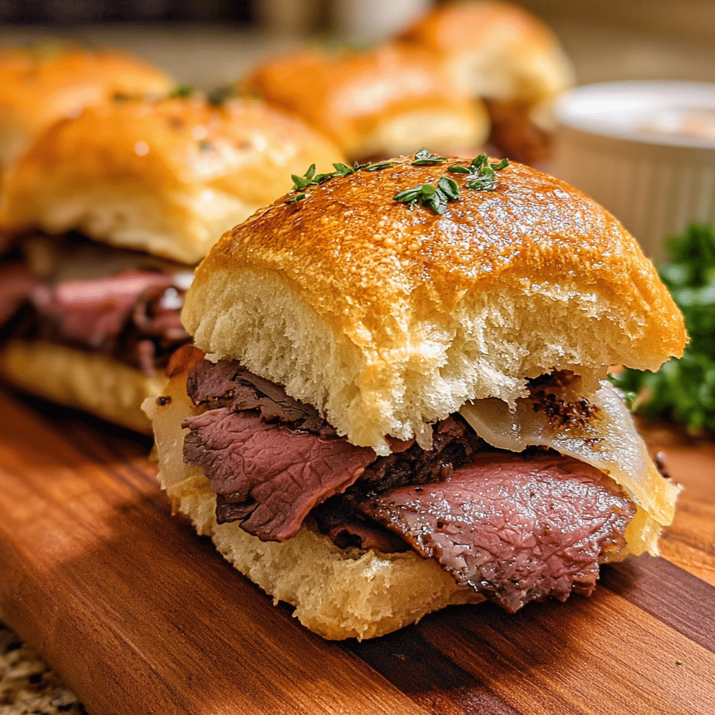 roast beef sliders midjourney photo