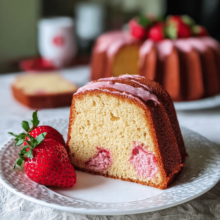 strawberry pound cake recipe