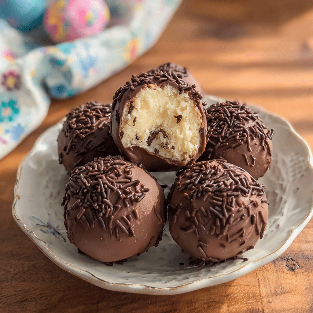 chocolate buttercream truffles midjourney photo