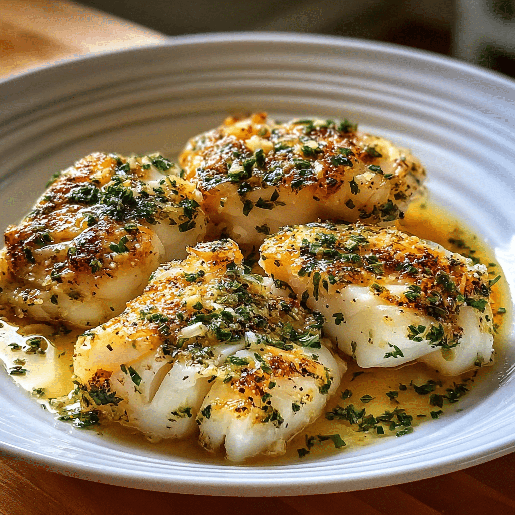 garlic butter baked cod recipe