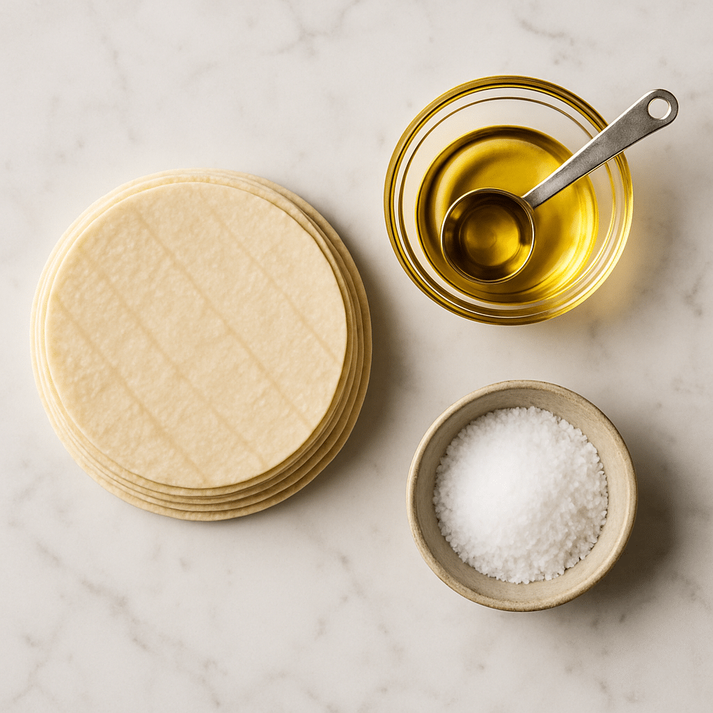 homemade tortilla chips ingredients photo