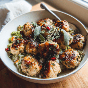 Sage Chicken Meatball Bowls: Amazing Healthy Recipe